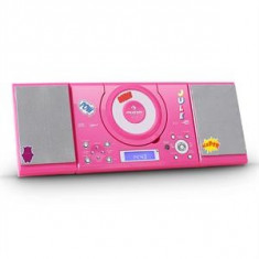 Auna MC-120 MP3 stereo CD player USB FM / AM AUX autocolant Set Roz foto