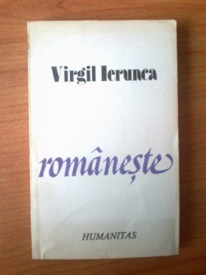 n Romaneste - Virgil Ierunca foto