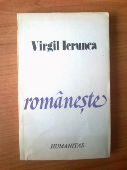 n Romaneste - Virgil Ierunca