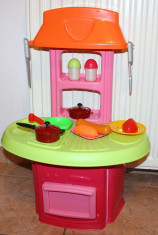 Bucatarie de jucarie copii ieftina cu set de accesorii pentru bucatarie foto