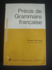 MAURICE GREVISSE - PRECIS DE GRAMMAIRE FRANCAISE foto