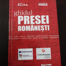 GHIDUL PRESEI ROMANESTI - Fundatia ELITA, Clubul roman de presa - 620 p.