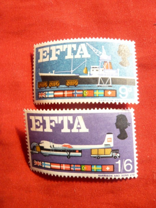 Serie- EFTA 1967 Marea Britanie , 2 val.