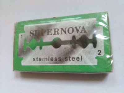 Pachet lame de ras SUPERNOVA, 5 bucati, sigilat - de colectie foto
