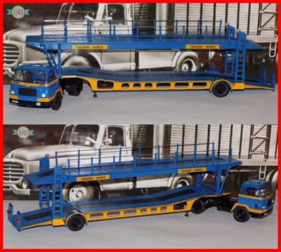 1960 - Macheta camion auto trailer UNIC MZ36 TCA (scara 1/43) foto