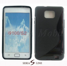 HUSA SAMSUNG GALAXY S2 I9100 S2 PLUS I9105 SILICON GEL TPU S-LINE NEGRU foto