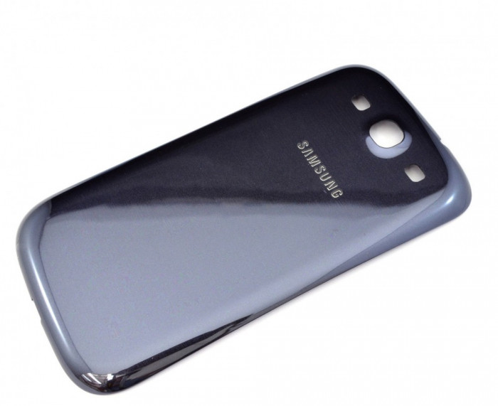 Capac spate albastru pentru Samsung Galaxy S 3 I9300 ( capac baterie) + folie