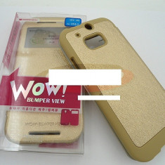 Toc FlipCover EasyView WOW HTC One (M8) GOLD