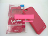 Toc FlipCover EasyView WOW Apple iPhone 6 Plus ROZ, Piele Ecologica