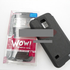 Toc FlipCover EasyView WOW Samsung Galaxy S5 mini NEGRU