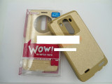 Toc FlipCover EasyView WOW LG G3 GOLD, Auriu, Piele Ecologica