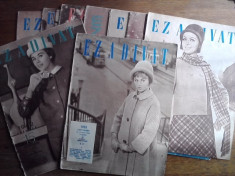 Lot de 22 reviste de moda &amp;quot;Ez a divat&amp;quot; anii 1960 in limba maghiara foto