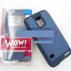 Toc FlipCover EasyView WOW Samsung Galaxy S5 mini ALBASTRU