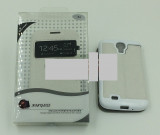 Toc FlipCover EasyView Samsung Galaxy Note II N7100, Alb, Piele Ecologica