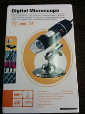 Microscop digital portabil cu conexiune usb, zoom 200x foto