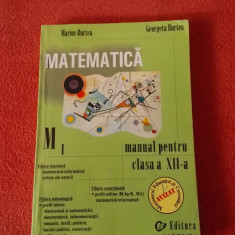 MATEMATICA M1 CLASA A XII A , MARIUS BURTEA GEORGETA BURTEA EDITURA CARMINIS