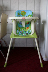Fisher price- bundle 4in1(scaun masa, balansoar automat, scaunele) foto