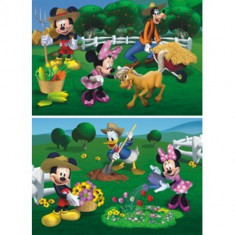Puzzle 2 in 1 Mickey Mouse la Ferma 66 Piese foto