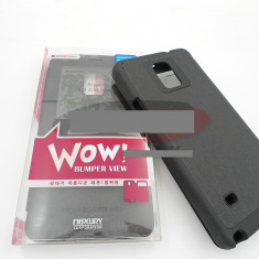 Toc FlipCover EasyView WOW Samsung Galaxy Note 4 NEGRU