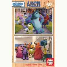 Puzzle Monsters University 2x50 Piese foto