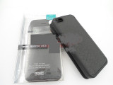 Toc FlipCover EasyView WOW Apple iPhone 4 / 4S NEGRU, iPhone 4/4S, Piele Ecologica