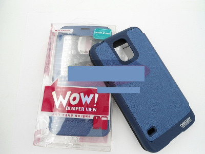 Toc FlipCover EasyView WOW Samsung Galaxy S5 ALBASTRU foto