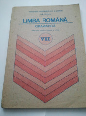 LIMBA ROMANA - GRAMATICA - MANUAL PENTRU CLASA A VII-A - ION POPESCU ( 1041 ) foto