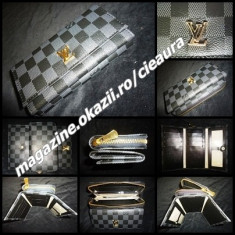 PORTOFEL DAMA PLIC GEN FIRMA LOUIS VUITTON 2 FERMOARE 1 CAPSA 17 COMPARTIMENTE foto