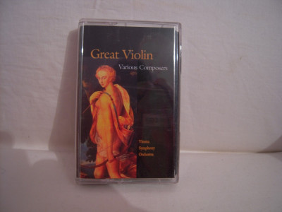 Vand caseta audio Great Violin - Various Composers, originala foto