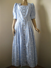 Rochie tiroleza , bavareza , dirndl original , rochie lunga cu nasturi 44 ( L ) foto