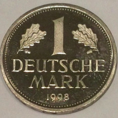 G5. GERMANIA RFG 1 MARK MARCA 1998 J, 5.5 g, 23.5 mm PROOF LIKE AUNC / UNC **