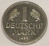 G5 GERMANIA RFG 1 MARK MARCA 1998 D, 5.5 g, 23.5 mm PROOF LIKE AUNC / UNC **, Europa