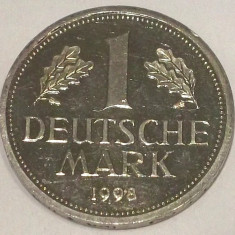 G5 GERMANIA RFG 1 MARK MARCA 1998 D, 5.5 g, 23.5 mm PROOF LIKE AUNC / UNC **