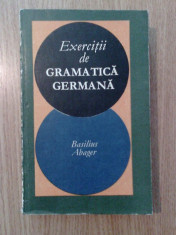 BASILIUS ABAGER - EXERCITII DE GRAMATICA GERMANA (Editura Stiintifica, 1969, 480 pagini) foto