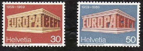 Elvetia 1969 - cat.nr.832-3 neuzat,perfecta stare