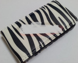 Toc piele FlipCase DELUXE Zebra HTC Desire 500, Piele Ecologica