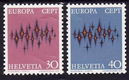 Elvetia 1972 - cat.nr.899-900 neuzat,perfecta stare