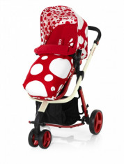 Carucior sistem 3 in 1 Giggle Red Bubbles Cosatto foto