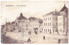 Cernauti ,Gara, animatie, 1917 foto