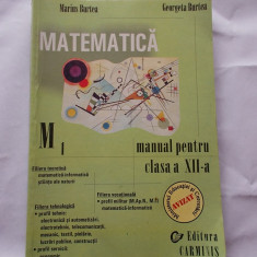 MATEMATICA M1 CLASA A XII A , TEORETICA , TEHNOLOGICA ,VOCATIONALA , BURTEA