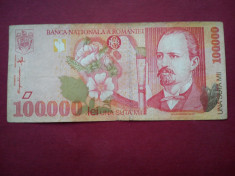 100.000 LEI 1998 ROMANIA foto