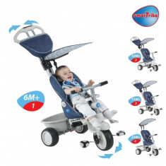 Tricicleta Recliner Stroller 4 in 1 Denim Smart Trike foto