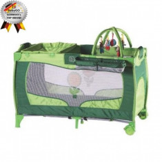 Patut pliant cu 2 nivele Sleeper 120 x 60 cm Sleeper Green BabyGo foto