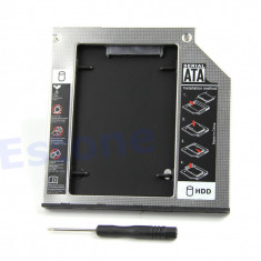 9.5mm grosime SATA-SATA caddy SSD/HDD, adaptor rack SSD/HDD + fata universal foto
