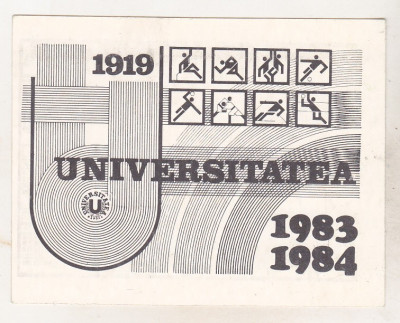 bnk dv calendar Universitatea Cluj 1983-1984 foto