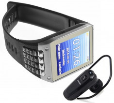 Telefon Mobil Ceas SmartWatch + Casca Bluetooth BONUS foto