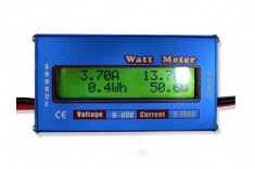 Wattmetru Digital 100A / 60V DC controller/regulator solar, panouri fotovoltaice foto