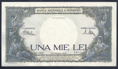 ROMANIA 1000 1.000 LEI 23 Martie 1943 fond verde [2] a UNC foto