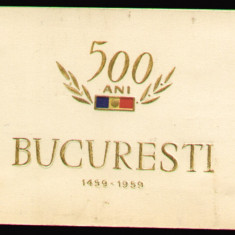 1959 Invitatie Aniversarea a 500 ani Bucuresti - CEX Sfatul Popular