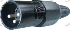 Mufa microfon metalic tata, conector XLR - 122280 foto